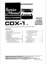 Pioneer Vintage Component  Service MANUAL CDX 1 KEX CDX KEH DEH DEX...