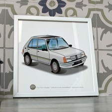 Poster Peugeot 205 Green