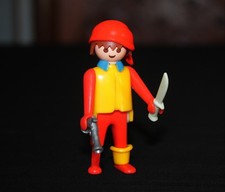 Playmobil pirates homme pirate jambe de bois vintage 3542 3550 3050