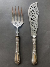 Service couverts a poisson en argent fourré - 321g