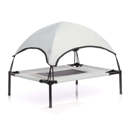Transat chien gris 122x91x16cm - transat,