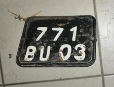 * plaque immatriculation feu