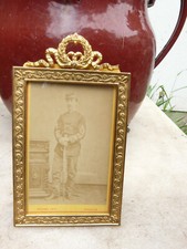 Antique French gild Bronze Picture Photo Frame 19th