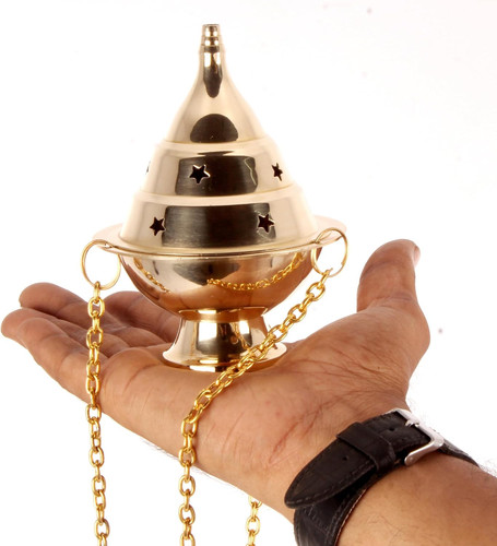 Brass hanging incense - brass,