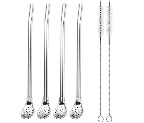 4pcs métal bombilla - bombilla, pour