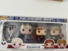 Pack 4 Funko Pop Reine Des Neiges 2 Olaf, Elsa, Anna, Kristoff Special Edition