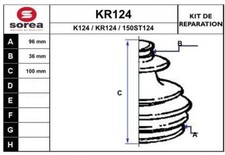 SOUFFLET DE CARDAN PEUGEOT 406 2.0 HDI 110,407 2.0 HDI 135,CITROËN C5 I 2.0 HDI