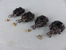 JOUEF Ho lot de 4 bogies essieux + vis + attelage pour wagons marchandises (Q)