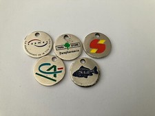 19 - LOT de 5 JETONS CADDIE METAL - VOIR DESCRIPTIONS