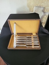 Lot de 12 Petits couteaux de table en métal argenté DIXI 21,5cm