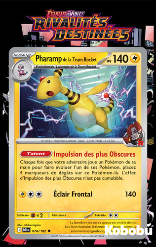 Carte pokémon pharamp 074 - carte,