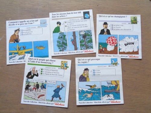 Tintin milou lot 5 mini - tintin,