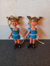 2 Figurines Publicitaires ANTAR Gauloise ANNÉES 60 Huile Essence