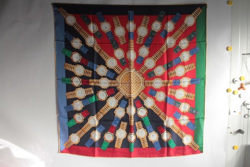 Foulard soie montres jean - soie,