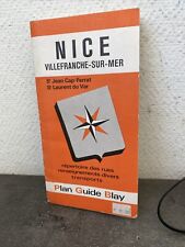 Ancien Plan Guide Blay Nice Ville franche Sur Mer Rue 