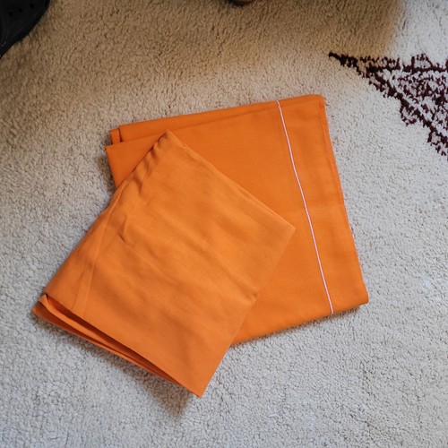 Drap orange vintage pers - 2,