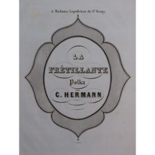 HERMANN C. La Frétillante Piano XIXe siècle