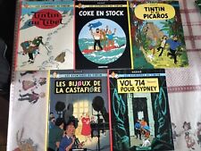 Tintin lot de 5  BD en bon état  les classiques de Tintin par Hergé 
