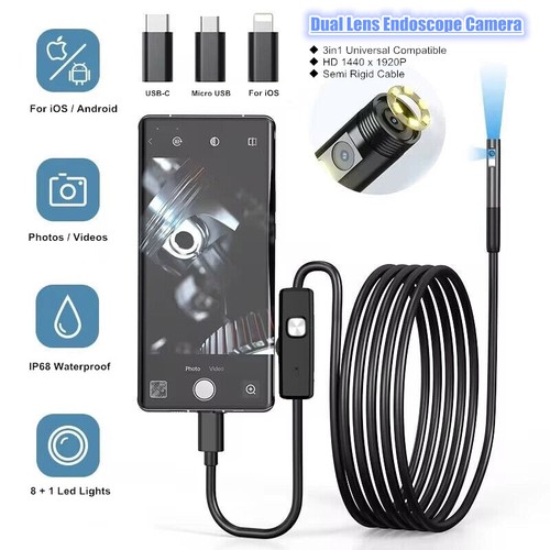 Dual lens endoscope inspection - dual,
