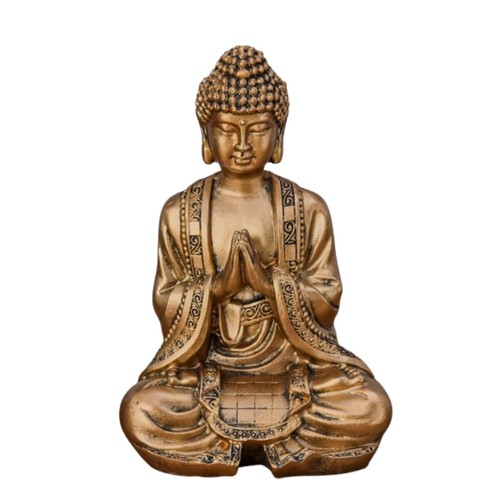 Statue bouddha méditation - bouddha, or