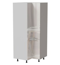 Armoire D'Angle ESSEN 90x90cm Acrylique Brillant Couleur Au Choix ES-D24N/207