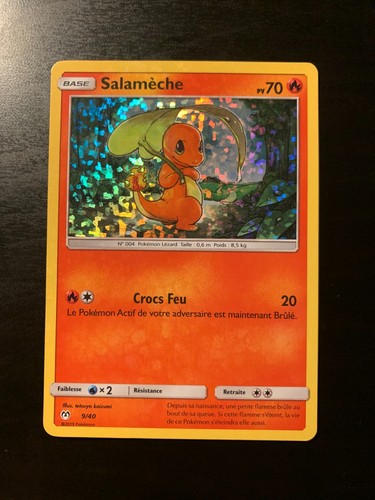 Carte pokémon salamèche - carte,