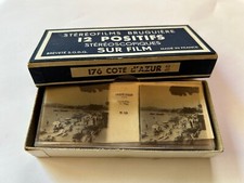 STEREOFILMS BRUGUIERE 12 POSITIFS SUR FILM / N°13 à 24 / BOITE 176 COTE D’AZUR 