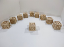 1/6 scale TOY MODEL WWII: Set of 10 wooden case for 1/6 scale diorama .