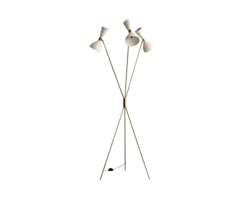 Lampadaire laiton fait main - laiton,