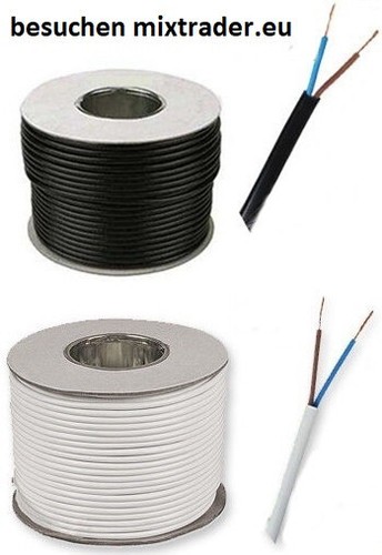 Câble électrique blanc noir - câble,
