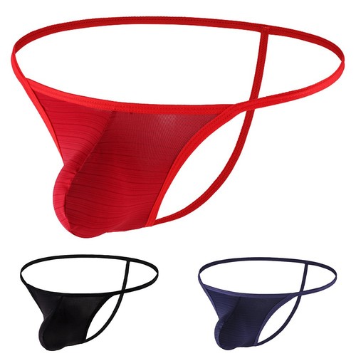 String homme taille basse soie