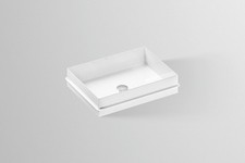 Bassin encastrable Alape EB.ME500, rectangulaire L : 500 mm H : 111 mm P : 37...