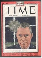 Hoyt Vandenberg Général Temps 1952 Couverture Solo 1 Page Originale