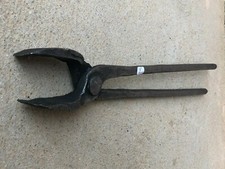 (n°8 ) OLD TOOL OUTIL ANCIEN, PINCE FORGÉE DE FORGERON XIXe FER FORGE 