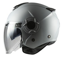 Casque Jet MPH DJ Solide Gris Belfast Mat