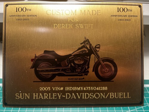 Plaque vintage harley davidson - plaque,