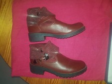 Bottines Nio Nio bordeau à