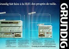 Publicité Advertising 1120 1980 Grundig  chaine hi-fi  extra plate class micro 2