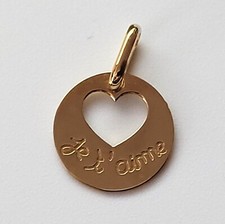 Pendentif COEUR en or jaune 18