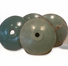 4 Abat-jour Vert Métal Émail