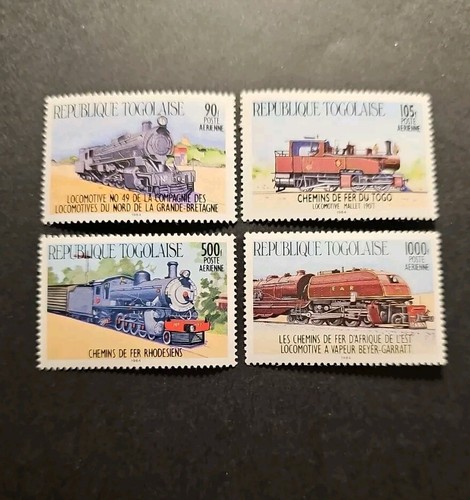 Timbre togo locomotive train - timbre,