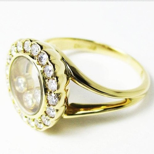 Bague ronde vintage chopard - bague,