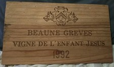 Estampe Façade de Caisse vin BEAUNE GREVES VIGNE DE L'ENFANT JÉSUS 1992