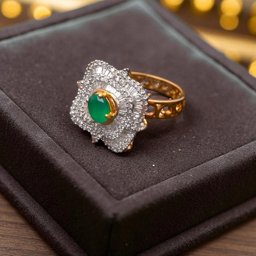 Bague cocktail émeraude