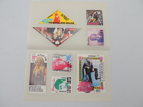 Autocollant vintage timbre - autocollant,