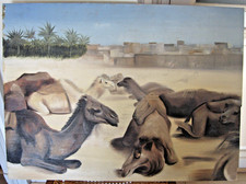 Tableau sur panneau bois -