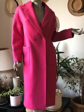 Neuf manteau ZAPA modèle Miranda laine rose fushia val. 495€ 38/40