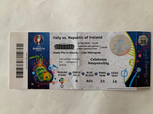 Ticket match uefa - match, euro