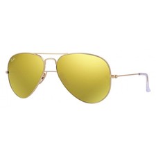 Ray ban Lunettes de Soleil Aviator Métal RB3025 112/93 or Avec / Or Miroir 58MM