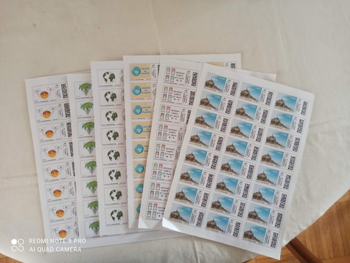 Timbres 100g france feuilles - france,